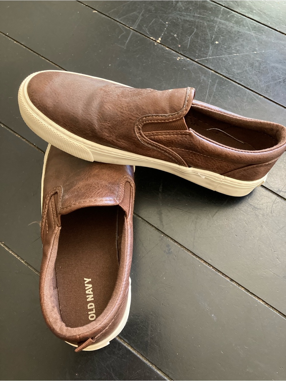 Old Navy Boy’s Brown Slip-On Casual Sneakers